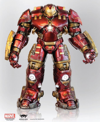 Illustration for article titled This Four-Foot Tall Animated Iron Man Hulkbuster Figure Is a Masterpiece